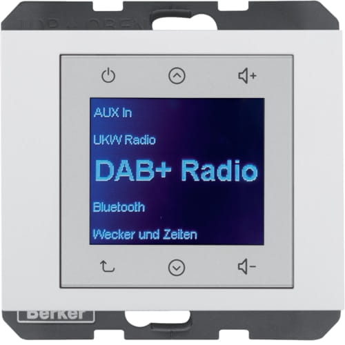 Berker K.1 / K.5 RADIO TOUCH DAB+ biały