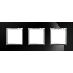 Kos DANTE RAMKA BLACK GLASS POTRÓJNA
