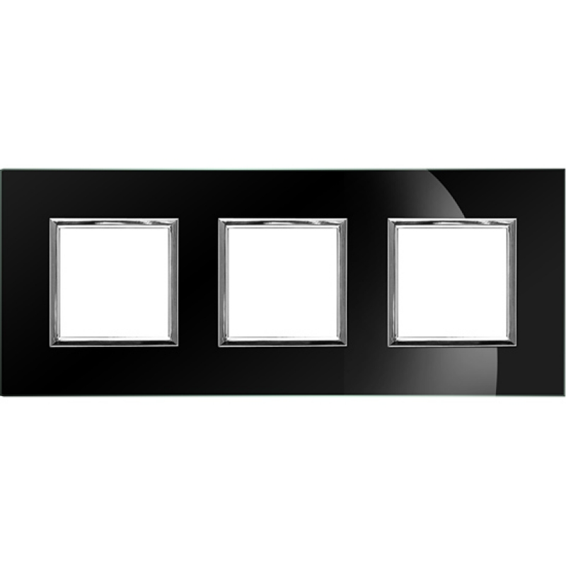 Kos DANTE RAMKA BLACK GLASS POTRÓJNA