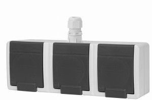 Elektro-Plast AQUANT 2K IP65 GNIAZDO POTRÓJNE Z UZIEMIENIEM