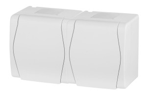 Elektro-Plast HERMES 2 GNIAZDO PODWÓJNE Z UZIEMIENIEM