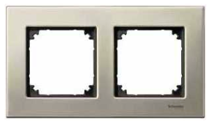 Schneider M-ELEGANCE RAMKA PODWÓJNA METAL