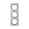 Berker R.3 RAMKA ALUMINIUM POTRÓJNA czarna