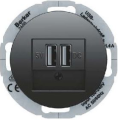 Berker 1930 GNIAZDO USB ŁADOWANIA czarne