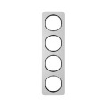 Berker R.1 RAMKA ALUMINIUM POCZWÓRNA czarna