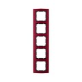 Berker B.3 RAMKA CZERWONE ALUMINIUM 5-KROTNA