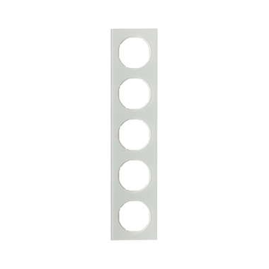 Berker R.3 RAMKA 5-KROTNA SZKŁO biała