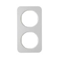 Berker R.1 RAMKA ALUMINIUM PODWÓJNA biała