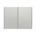 Berker K.1 / K.5 WYŁĄCZNIK CHWILOWY PODWÓJNY aluminium
