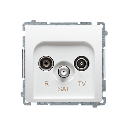 Kontakt Simon BASIC GNIAZDO RTV-SAT KOŃCOWE białe