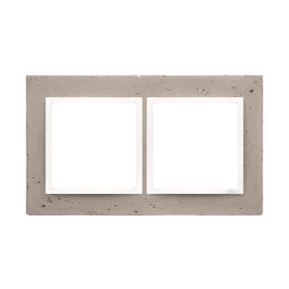 Kontakt SIMON 54 NATURE RAMKA PODWÓJNA BETON al betone