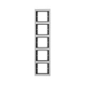Berker K.1 / K.5 RAMKA 5-KROTNA PIONOWA aluminium