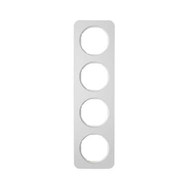 Berker R.1 RAMKA ALUMINIUM POCZWÓRNA biała