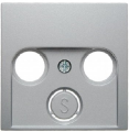 Berker B.3 / B.7 GNIAZDO ANTENOWE RTV-SAT PRZELOTOWE aluminium