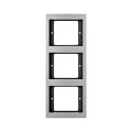 Berker K.1 / K.5 RAMKA POTRÓJNA PIONOWA aluminium