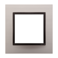 Kontakt SIMON 54 NATURE RAMKA POJEDYNCZA METAL satynowy mrok