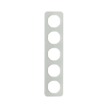 Berker R.1 RAMKA 5-KROTNA SZKŁO biała
