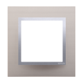 Kontakt SIMON 54 NATURE RAMKA POJEDYNCZA METAL satynowy blask