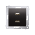 Kontakt SIMON 54 GNIAZDO USB antracyt