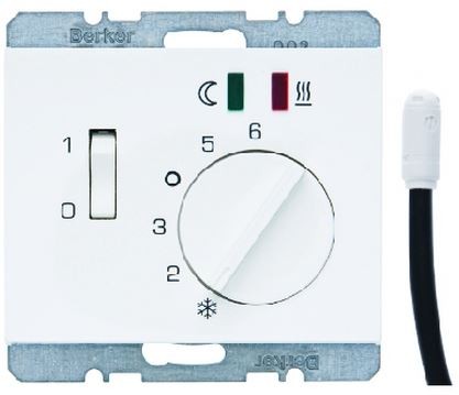 Berker K.1 / K.5 REGULATOR TEMPERATURY PODŁOGI biały