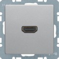 Berker Q.1 / Q.3 GNIAZDO HDMI alu