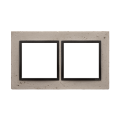 Kontakt SIMON 54 NATURE RAMKA PODWÓJNA BETON funda mente