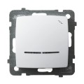 Ospel KARO WYŁĄCZNIK SCHODOWY PODŚWIETLANY biały