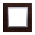 Kontakt  SIMON 54 NATURE RAMKA POJEDYNCZA DREWNO srebrne wenge